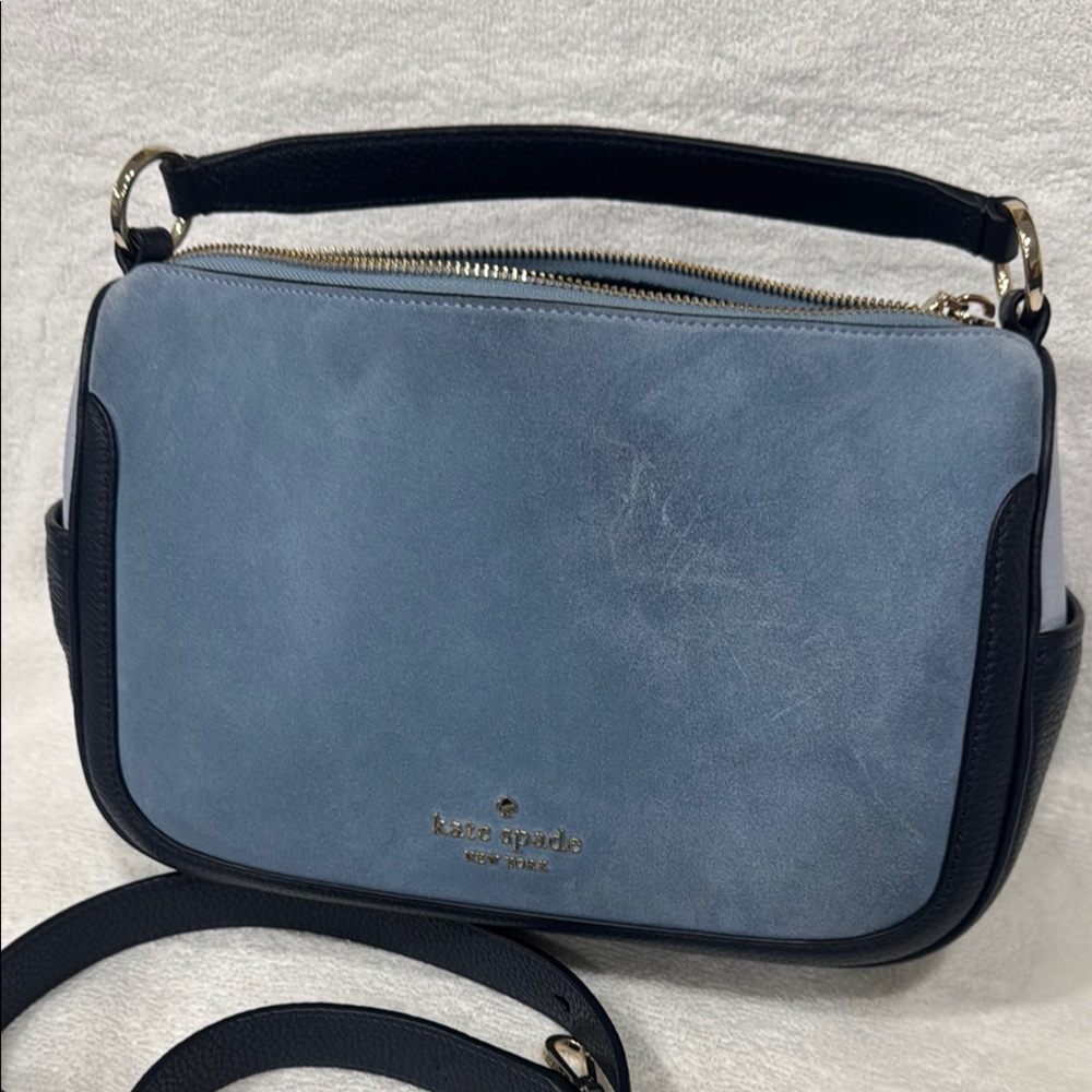 Kate Spade Blue and Black Shoulder Bag